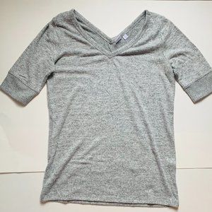 Heather Grey Short Sleeve Top